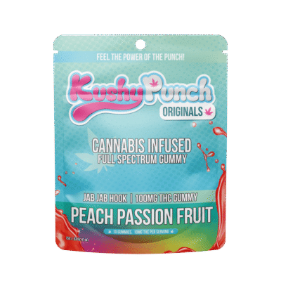 Kushy Punch Peach Passion Fruit Original Gummies