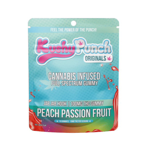 Kushy Punch Peach Passion Fruit Original Gummies